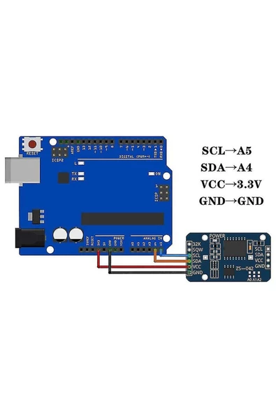 DS3231 RTC Gerçek Zaman Saat Modülü Mini IIC Gerçek Zaman Saniye Dakika Saat Gün Ay Yıl Tarih - Resim 7