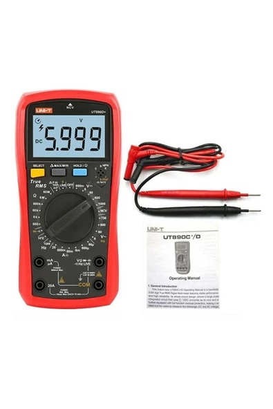 Unı-t Ut890d+ Dijital Multimetre Ncv True Rms Voltmetre Ampermetre - Resim 6