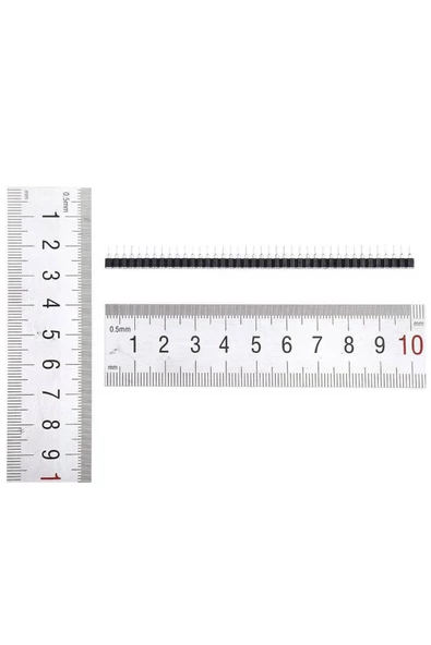 1x40 Pin Precision Dişi Header Tek Sıra 2.54mm 180 Derece Yuvarlak Kırılabilir Bölünebilir - Resim 7