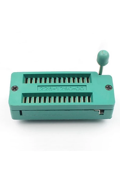 28 Pin Zif Soket Mandallı Kolay Entegre Montaj Aparatı Geliştirme Kartı Altın Kaplama 2.54mm DIP ZIF - Resim 6