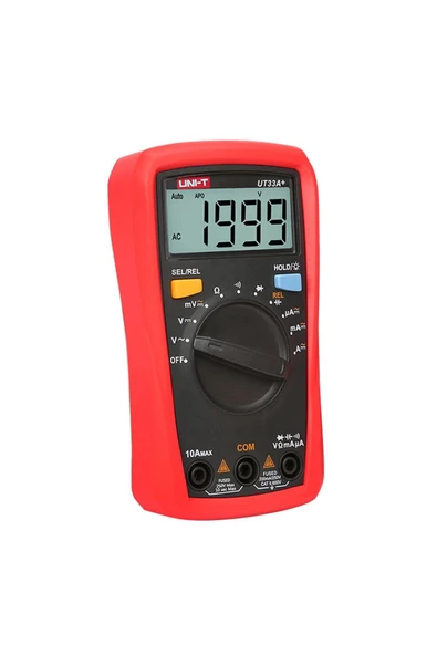 Unı-t Ut33a+ Dijital Multimetre Mini Cep El Tipi Voltmetre Ampermetre - 8