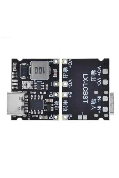 TP4056 18650 Lityum Pil Şarj Modül Type C Ayarlı Voltaj Yükseltici Lion Batarya Akü DC 3.7V to 28V - 4