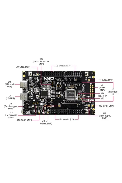 FRDM-MCXA153 Geliştirme Kartı MCXA15x Arm Cortex-M33 Core 64Mhz 128KB Flash 32 kB Ram Uart Spi I2C - Resim 4