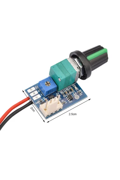 DC 12V PWM Fan Hız Kontrol Devresi Zfc4-1km Ayar Potlu Anahtarlı Pc Cpu - 8