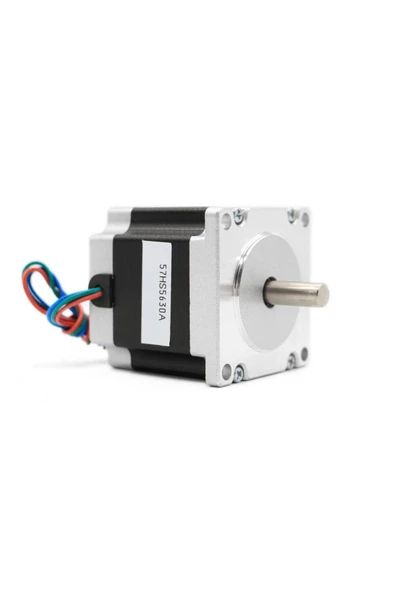 57hs5630 Nema 23 Step Motor 1.1nm 2.7v 3a 8mm D Mil 2 Faz 1.8 Derece 200 Adım 3d Yazıcı Printer Cnc - Resim 2