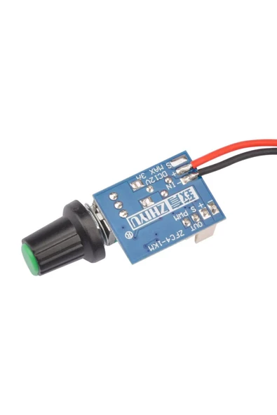 DC 12V PWM Fan Hız Kontrol Devresi Zfc4-1km Ayar Potlu Anahtarlı Pc Cpu - 5