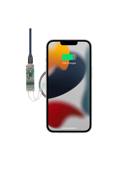 Kablosuz Şarj Modülü 5W 1A Mobil Akıllı Telefon Oyuncak Pil Şarj Transmiter Micro Usb Samsung Apple - Resim 3