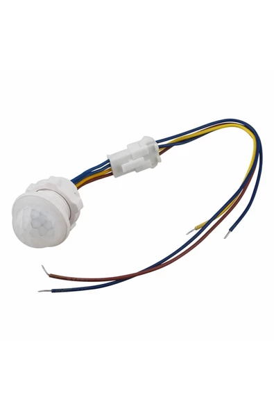 220v Pır Hareket Sensörü 25cm Kablolu Led Lamba Tavan Işık Merdiven Otomatik Armatür Projektör - Resim 6