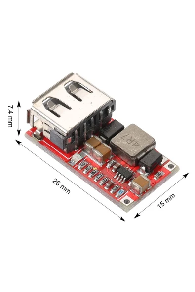 6-24v To 5v 2a Usb Voltaj Düşürücü Hw384 Mini Usb Çıkış Şarj Taşınabilir Güç Kaynağı Araba Mobil Dc - 7