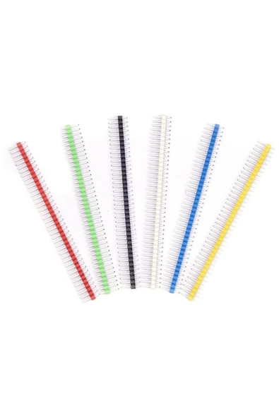 30 Adet 40 Pin Erkek Header Seti 6 Renkli 2.54mm Kırılabilir - Resim 6