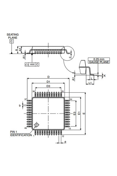 STM32F103C8T6 Microcontroller Lqfp48 ARM Cortex-M3 32-bit Mcu 64 Kbytes Flash 72 MHz Cpu Usb Can Spi - 8