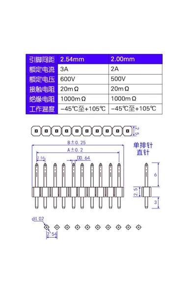 30 Adet 40 Pin Erkek Header Seti 6 Renkli 2.54mm Kırılabilir - Resim 8