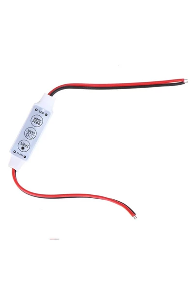 Dc 12-24v 3 Tuş Led Dimmer Hafızalı 12a 3 Modlu 5050 3528 5630
