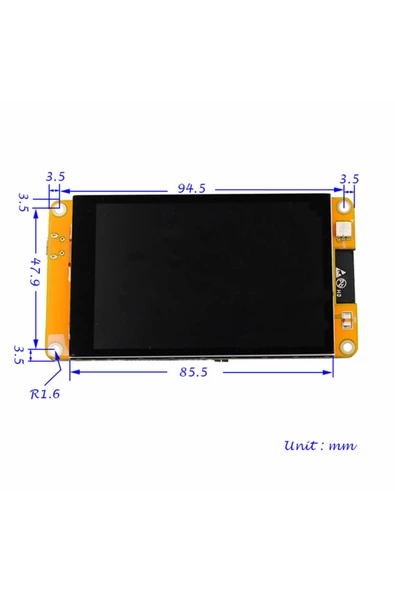 ESP32-48S035 3.5 inch Kapasitif Dokunmatik Tft Lcd Modül 320x480 Pixel Rgb Led Ldr Usb Uart IO Sens - Resim 5