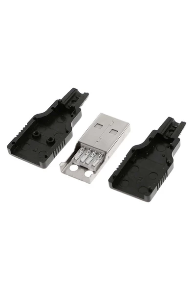 Kutulu Usb Type A Erkek Soket Usb 2.0 4 Pin Plastik Kapak Dıy Tip Elektronik Cihaz Usb Port - 3