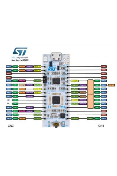 ST NUCLEO-L432KC  STM32 32 Bit 80 MHz Arm Cortex M4 STM32L432KC Geliştirme Kiti - Resim 3