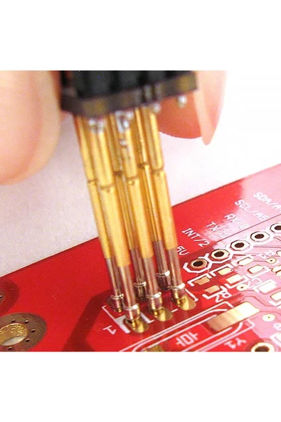 Pogo Pin P75-e2 100 Adet Set Altın Kaplama Yaylı Test Probu Pim 1.3mm Konik Kafa Programlayıcı - Resim 8