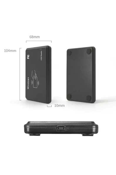 Çift Frekans 13.56mhz Ve 125khz Usb Rfid Okuyucu Dual Rfıd Manyetik Kart Anahtarlık Etiket Okuyucu - Resim 3