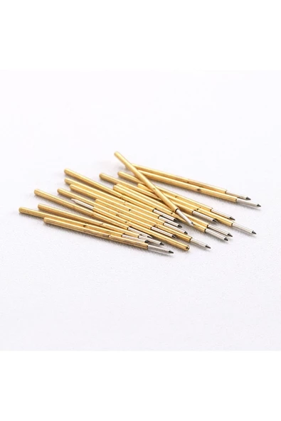 Pogo Pin P50-b1 Uyumlu  100 Adet Set Altın Kaplama Yaylı Test Probu Pim 3a 0.5mm Programlayıcı - 7