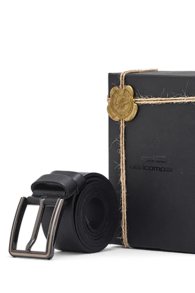 Erkek Siyah Deri Kemer 112533 - Resim 6