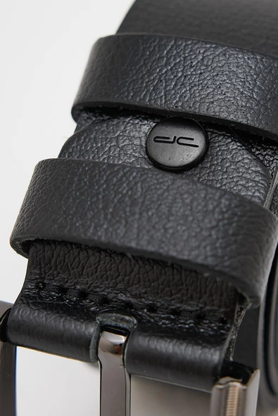 Erkek Siyah Deri Kemer 112533 - Resim 4