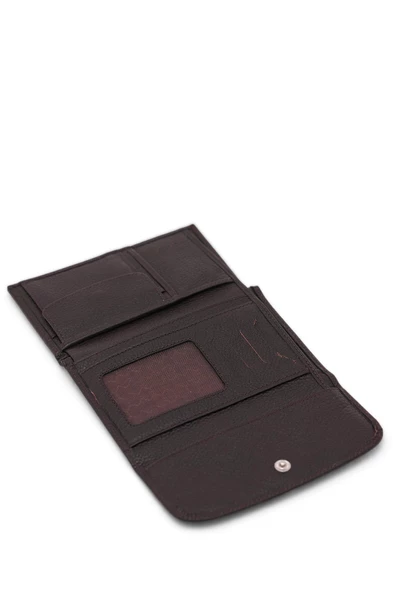 Kadın Deri Cüzdan Koyu Kahve 213501 - 8