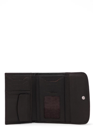 Kadın Deri Cüzdan Koyu Kahve 213501 - 9