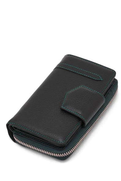 Kadın Deri Cüzdan Haki Yeşil 213504 - 4