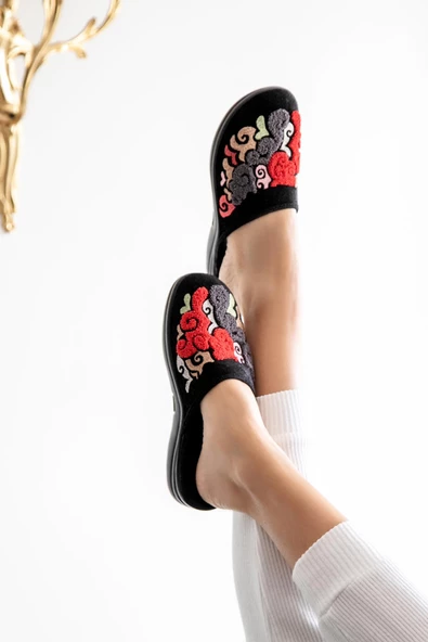 Muya Kastra Anatomik Taban Nakışlı Kadın Ev Terliği - 2