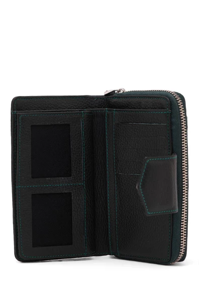 Kadın Deri Cüzdan Haki Yeşil 213504 - 2