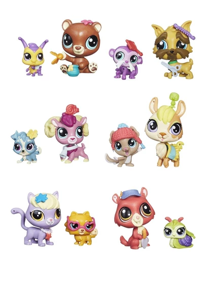 Littlest Pet Shop Minişler Macerası Başlasın! Lisanslı 12'li Miniş Setiyle Eğlence Garanti!