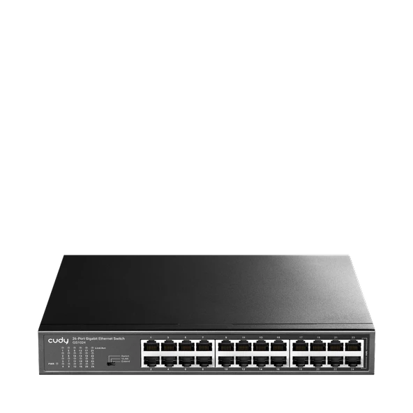 Cudy Switch 24 Port Gs1024 10/100/1000Mbps Vlan&Extend Mode 11" Rock-Mount Çelik Gigabit Ethernet