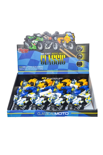 Hızlı ve Heyecanlı: Çek Bırak Metal Motorsiklet 12cm. - 5