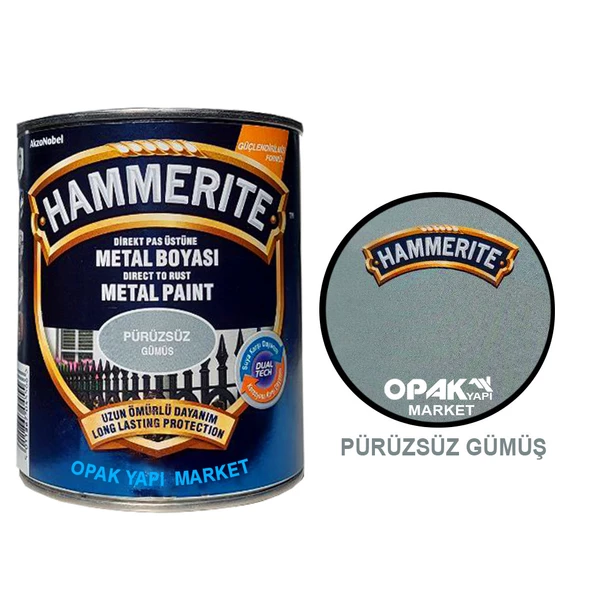Marshall Hammerite Düz Gümüş 0,75lt (1 Kg) ürün görseli