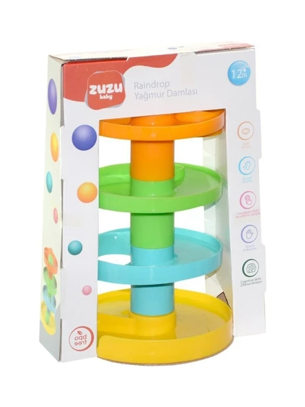 Zuzu Toys 4031 Raindrop Yağmur Damlası Çıngıraklı Top Yuvarlama Kulesi - 2