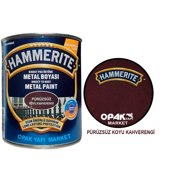 Marshall Hammerite Düz Koyu Kahve 0,75lt (1 Kg)