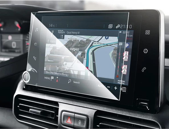 Citroen Berlingo 2022-2023 Navigasyon Multimedya Uyumlu 9H Nano Ekran Koruyucu ürün görseli 1