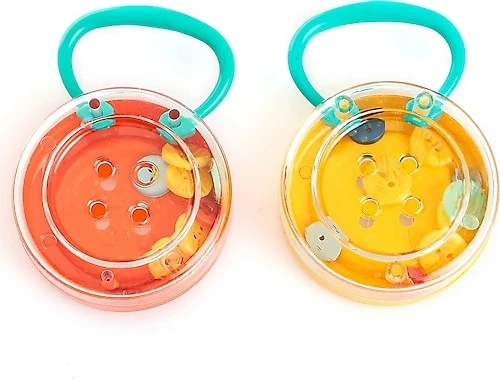 Zuzu Toys 4118 2'li Düğme Çıngırak Bebek Oyuncakları - 6