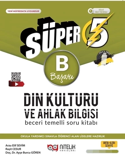 NİTELİK YAYINLARI 5.SINIF (B) SÜPER DİN KÜLTÜRÜ VE AHLAK BİLGİSİ BECERİ TEMELLİ SORU KİTABI