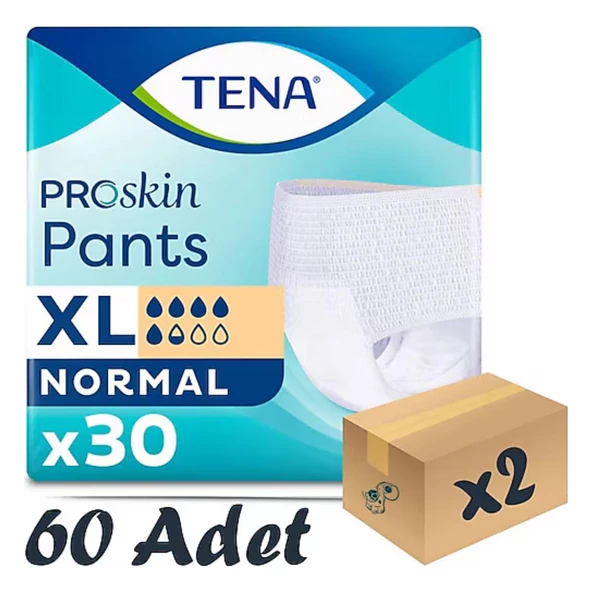 Tena Proskin Pants Normal Emici Külot Ekstra Büyük Boy XL 30'lu 2 Adet Hasta Bezi