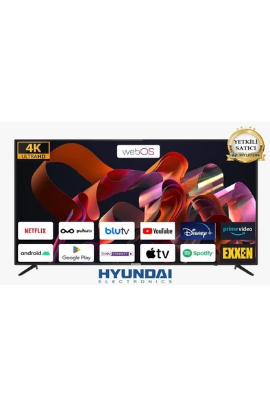 Hyundai 50Hyn3205 4K Ultra Hd 50" 127 Ekran Uydu Alıcılı Smart Led Tv