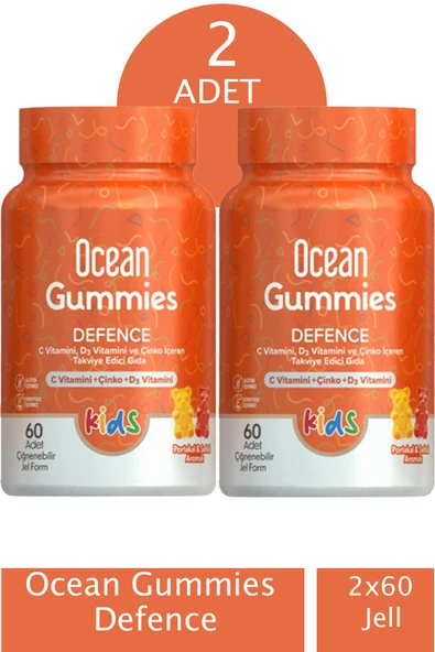 Ocean Gummies Defence 60 Adet Çiğnenebilir Form 2 Adet ürün görseli 1