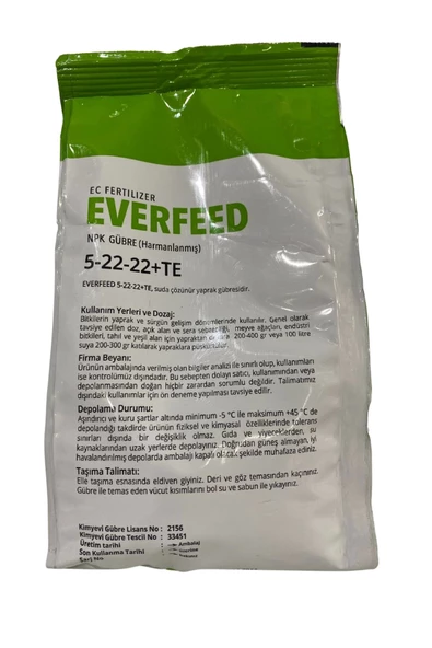 Everfeed Npk Gübre 5-22-22+TE 1 Kg - 2