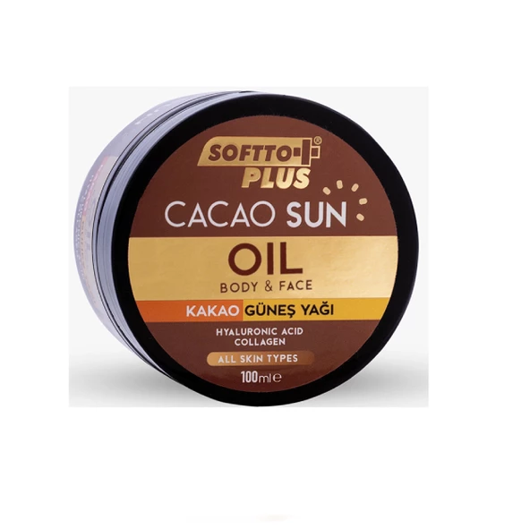 Softto Plus Kakao (Cacao Sun) Bronzlaştırıcı Güneş Yağı Yüz ve Vücut 100ml