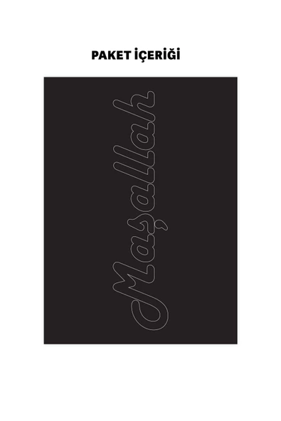 Maşallah Yazılı Araç Sticker 21x29 cm, Oto Sticker, Araba Sticker - 3