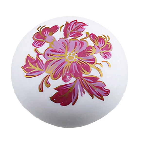 Pembe Beyaz Ortanca Çiçek Desenli Polimer Düğme Kulp Mantar Mobilya Mutfak Dolabı Çekmece Kulbu Kulpları - Resim 7