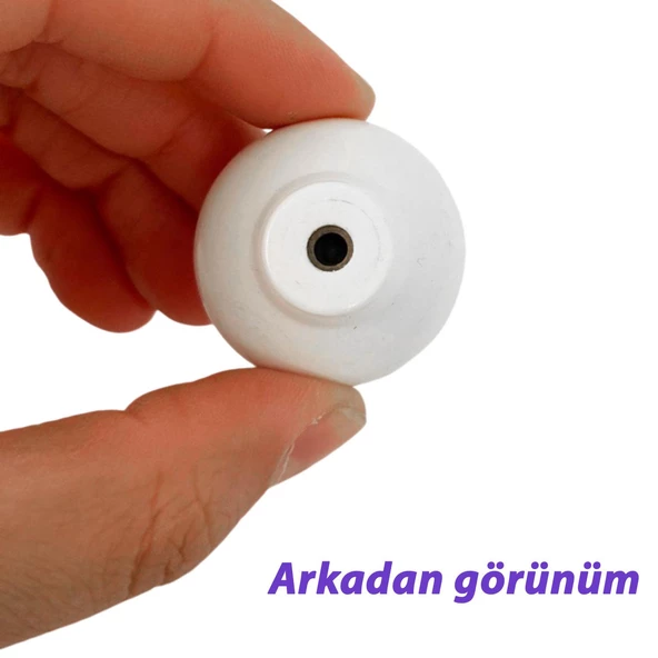 8 Adet Pembe Beyaz Ortanca Çiçek Desenli Polimer Düğme Kulp Mantar Mobilya Mutfak Dolabı Çekmece Kulbu Kulpları - Resim 4