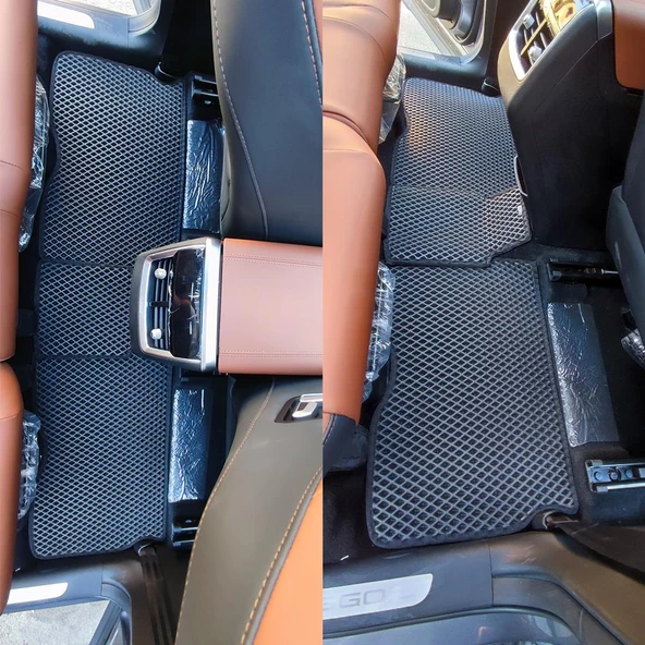 Bod Chery Tiggo 8 Pro Max 7 Koltuk 3D Havuzlu Paspas 2024-Sonrası Siyah - Resim 3