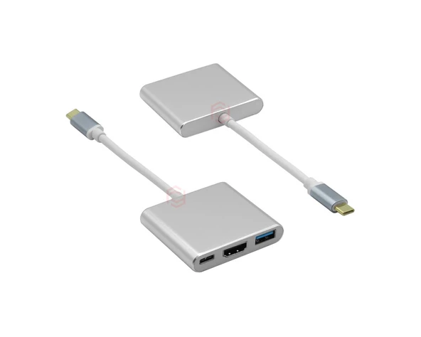 FRISBY  FA-7656TC Type-C - HDMI + USB 3.0 Adaptör