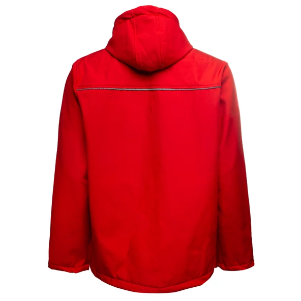 Softshell Kapşonlu Mont - 6